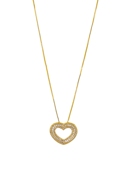 Alicia Heart Crystal Pendant Necklace
