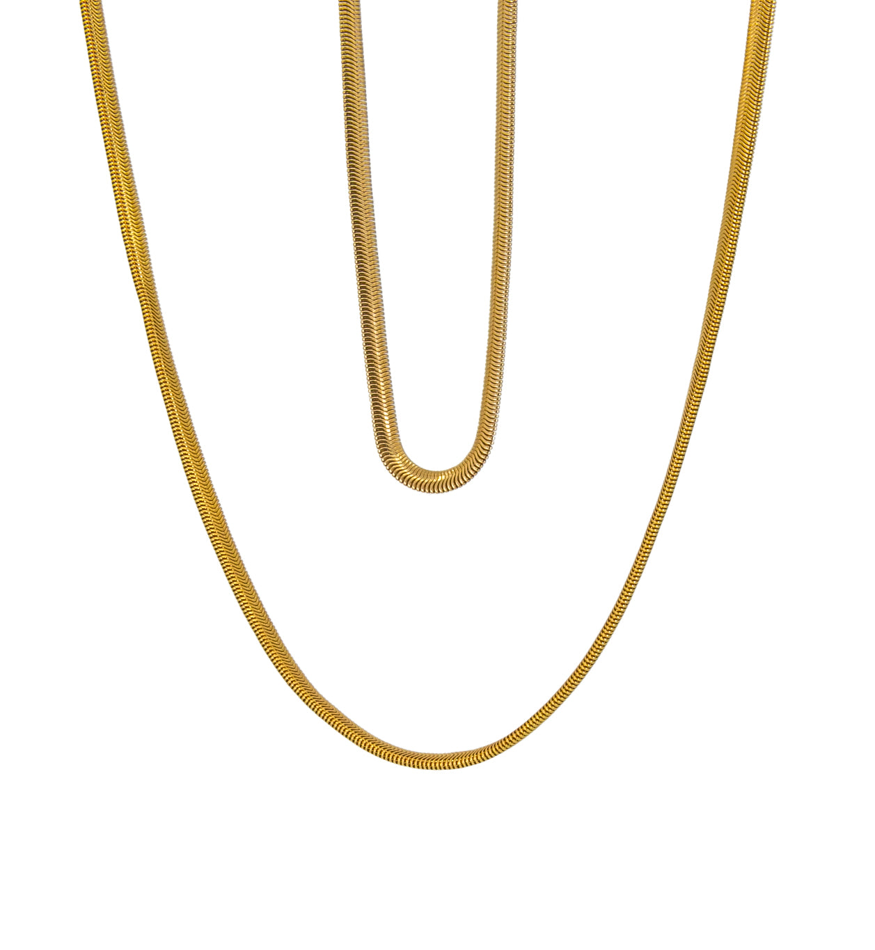 Delilah Herringbone Necklace 3mm