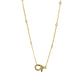 Ivy Pave Lock Crystal Necklace